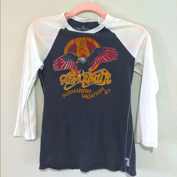 aerosmith baseball tee